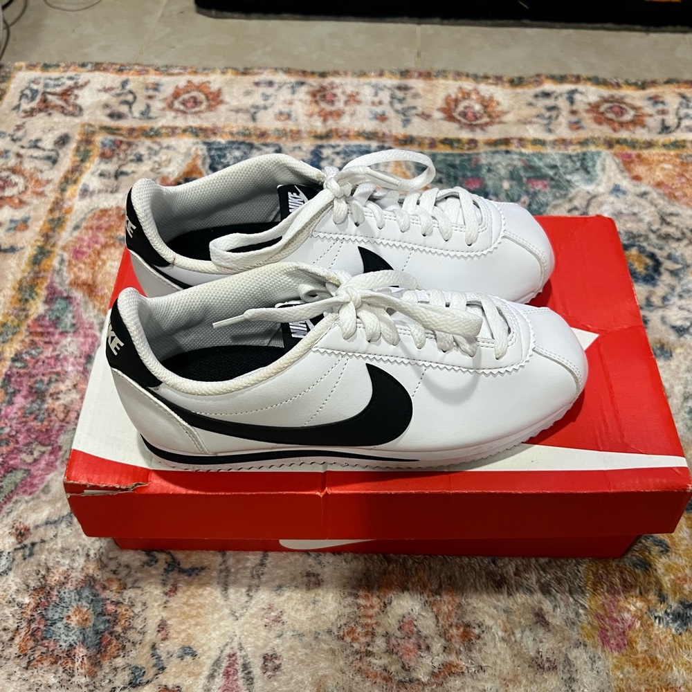 Nike Cortez White and Black Sneaker